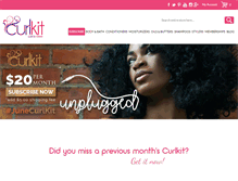 Tablet Screenshot of curlkitshop.com